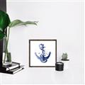 Picture of Blue Anchor _GroupedProduct_Square_Canvas_Framed_