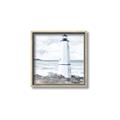 Picture of White  Lighthouse _GroupedProduct_Square_Canvas_Framed_