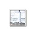 Picture of White  Lighthouse _GroupedProduct_Square_Canvas_Framed_