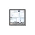 Picture of White  Lighthouse _GroupedProduct_Square_Canvas_Framed_
