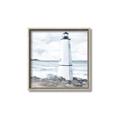 Picture of White  Lighthouse _GroupedProduct_Square_Canvas_Framed_