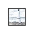 Picture of White  Lighthouse _GroupedProduct_Square_Canvas_Framed_