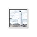 Picture of White  Lighthouse _GroupedProduct_Square_Canvas_Framed_