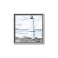 Picture of White  Lighthouse _GroupedProduct_Square_Canvas_Framed_