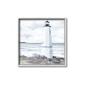 Picture of White  Lighthouse _GroupedProduct_Square_Canvas_Framed_