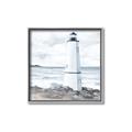 Picture of White  Lighthouse _GroupedProduct_Square_Canvas_Framed_