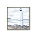Picture of White  Lighthouse _GroupedProduct_Square_Canvas_Framed_