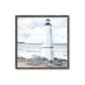 Picture of White  Lighthouse _GroupedProduct_Square_Canvas_Framed_