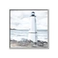 Picture of White  Lighthouse _GroupedProduct_Square_Canvas_Framed_