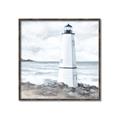 Picture of White  Lighthouse _GroupedProduct_Square_Canvas_Framed_