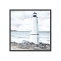 Picture of White  Lighthouse _GroupedProduct_Square_Canvas_Framed_