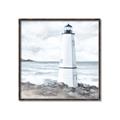 Picture of White  Lighthouse _GroupedProduct_Square_Canvas_Framed_