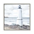 Picture of White  Lighthouse _GroupedProduct_Square_Canvas_Framed_