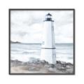 Picture of White  Lighthouse _GroupedProduct_Square_Canvas_Framed_