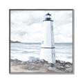 Picture of White  Lighthouse _GroupedProduct_Square_Canvas_Framed_