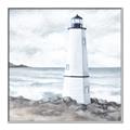 Picture of White  Lighthouse _GroupedProduct_Square_Canvas_Framed_