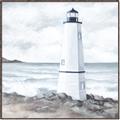 Picture of White  Lighthouse _GroupedProduct_Square_Canvas_Framed_