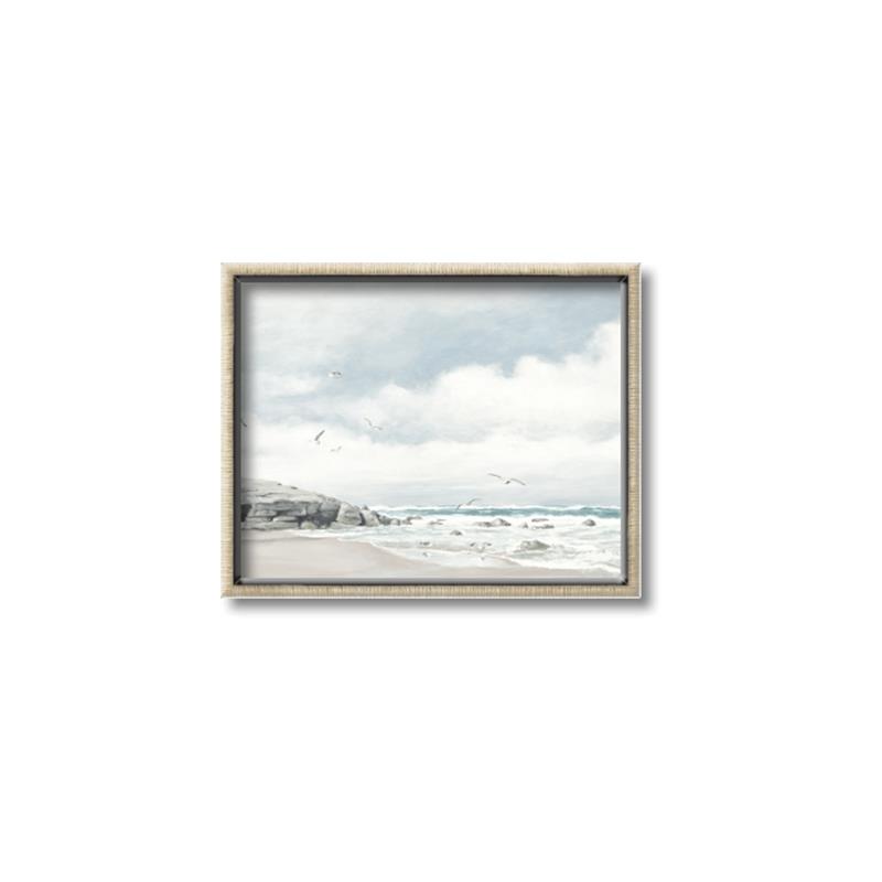 Picture of Birds on beach _GroupedProduct_Rectangle_Landscape_Canvas_Framed_