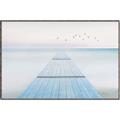 Picture of Bridge with birds _GroupedProduct_Rectangle_Landscape_Canvas_Framed_