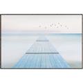 Picture of Bridge with birds _GroupedProduct_Rectangle_Landscape_Canvas_Framed_