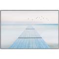 Picture of Bridge with birds _GroupedProduct_Rectangle_Landscape_Canvas_Framed_