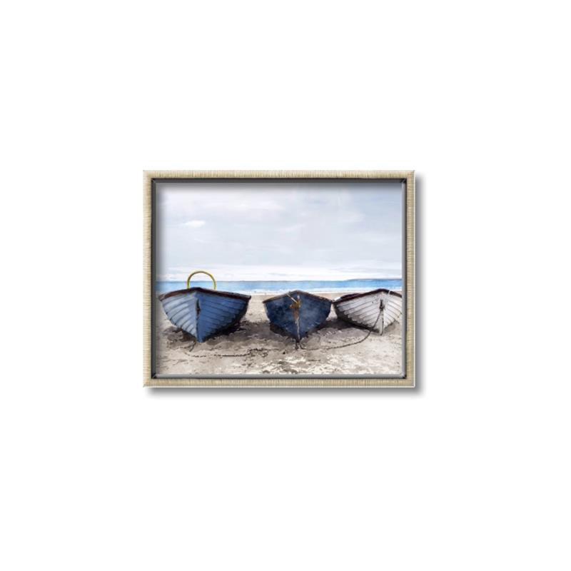 Picture of Beached Boats _GroupedProduct_Rectangle_Landscape_Canvas_Framed_