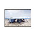Picture of Beached Boats _GroupedProduct_Rectangle_Landscape_Canvas_Framed_