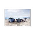 Picture of Beached Boats _GroupedProduct_Rectangle_Landscape_Canvas_Framed_