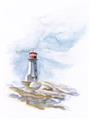 Picture of Lighthouse l _GroupedProduct_Rectangle_Portrait_Unframed_Print_Only_
