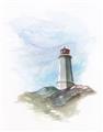 Picture of Lighthouse ll _GroupedProduct_Rectangle_Portrait_Unframed_Print_Only_