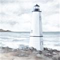 Picture of White  Lighthouse _GroupedProduct_Square_Unframed_Print_Only_