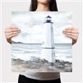 Picture of White  Lighthouse _GroupedProduct_Square_Canvas_