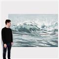 Picture of Wave in water _GroupedProduct_Rectangle_Landscape_Canvas_