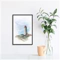 Picture of Lighthouse ll _GroupedProduct_Rectangle_Portrait_Canvas_Framed_