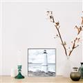 Picture of White  Lighthouse _GroupedProduct_Square_Canvas_Framed_