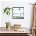 Picture of White  Lighthouse _GroupedProduct_Square_Canvas_Framed_