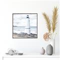 Picture of White  Lighthouse _GroupedProduct_Square_Canvas_Framed_