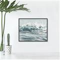 Picture of Wave in water _GroupedProduct_Rectangle_Landscape_Canvas_Framed_