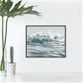 Picture of Wave in water _GroupedProduct_Rectangle_Landscape_Canvas_Framed_