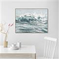Picture of Wave in water _GroupedProduct_Rectangle_Landscape_Canvas_Framed_