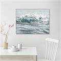 Picture of Wave in water _GroupedProduct_Rectangle_Landscape_Canvas_Framed_