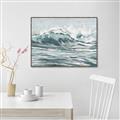 Picture of Wave in water _GroupedProduct_Rectangle_Landscape_Canvas_Framed_