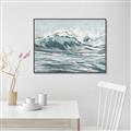 Picture of Wave in water _GroupedProduct_Rectangle_Landscape_Canvas_Framed_