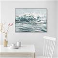 Picture of Wave in water _GroupedProduct_Rectangle_Landscape_Canvas_Framed_