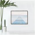 Picture of Bridge with birds _GroupedProduct_Rectangle_Landscape_Canvas_Framed_