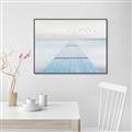 Picture of Bridge with birds _GroupedProduct_Rectangle_Landscape_Canvas_Framed_