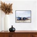 Picture of Beached Boats _GroupedProduct_Rectangle_Landscape_Canvas_Framed_
