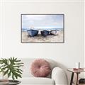 Picture of Beached Boats _GroupedProduct_Rectangle_Landscape_Canvas_Framed_