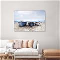 Picture of Beached Boats _GroupedProduct_Rectangle_Landscape_Canvas_Framed_