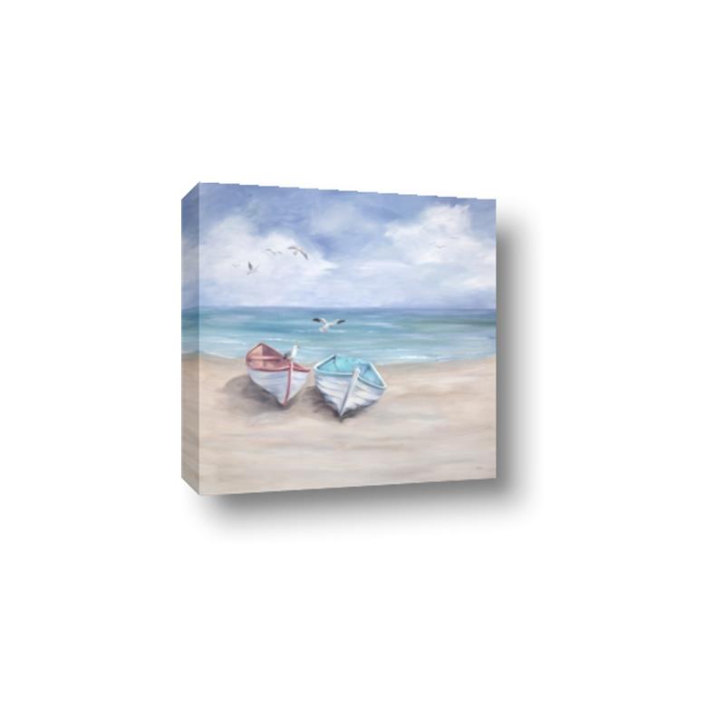Picture of White Fishing Boats _GroupedProduct_Square_Canvas_